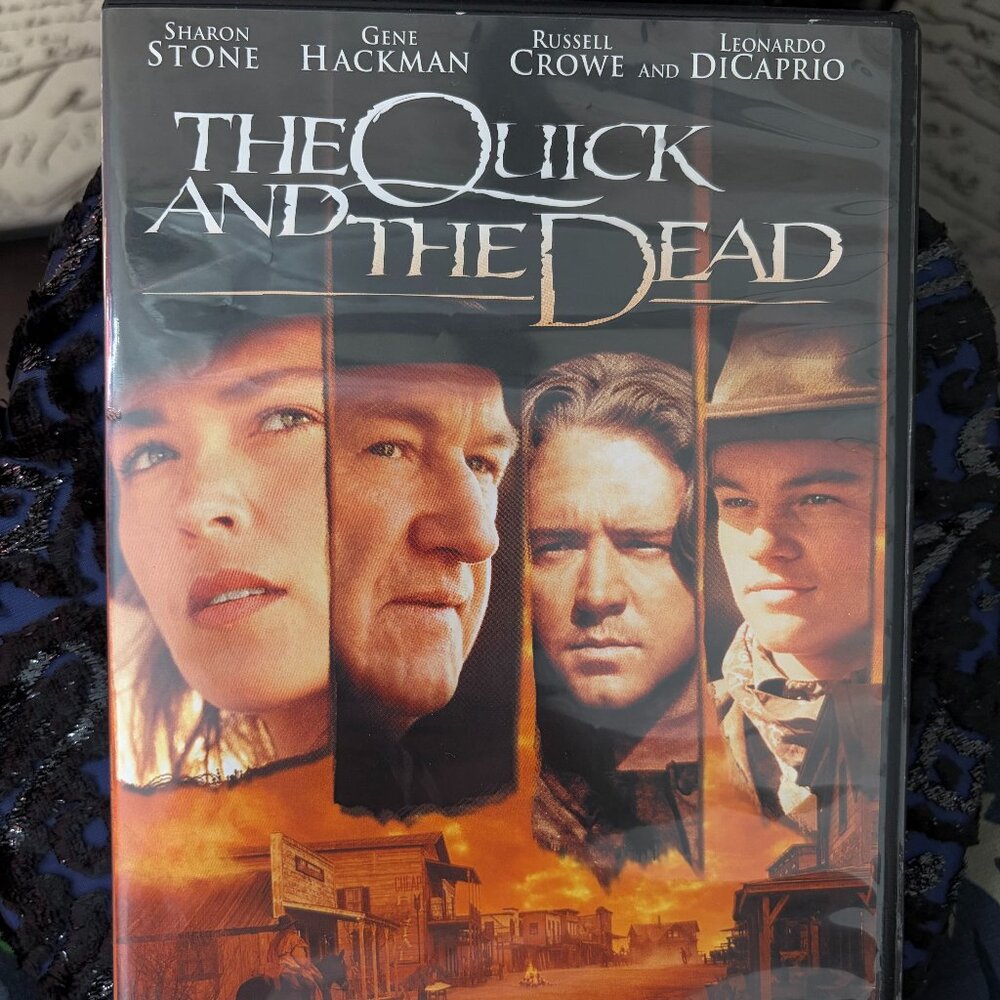 💜3/$12✨ The Quick and the Dead DVD Stone Hackman Crowe DiCaprio 1995 Western